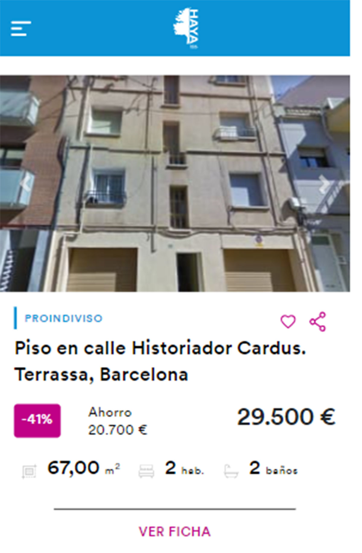 Piso en Barcelona por 29.500 euros