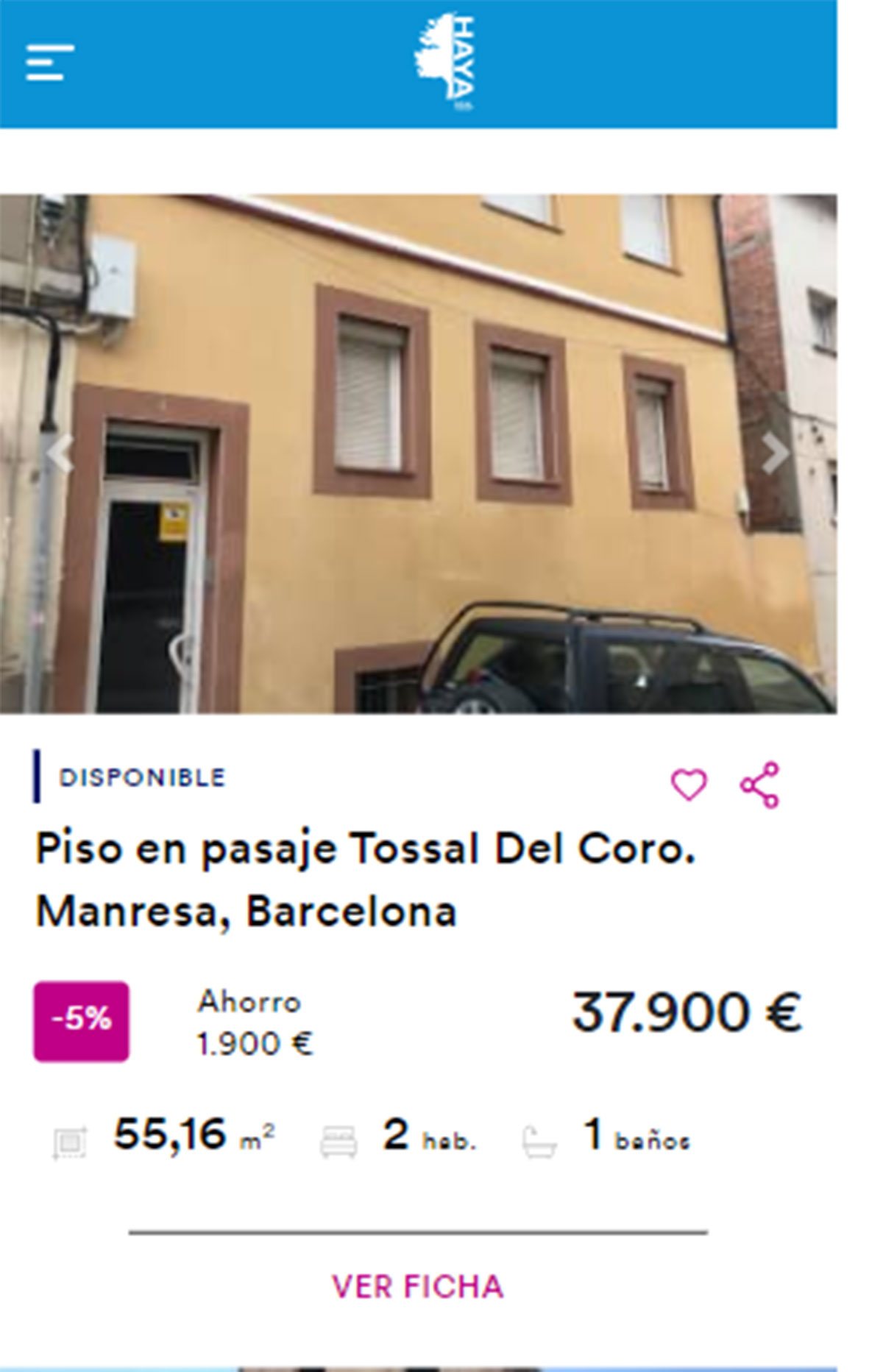 Piso en Barcelona por 37.000 euros