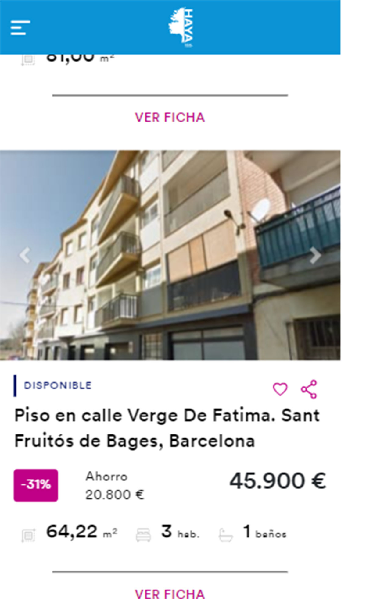 Piso en Barcelona por 45.900 euros