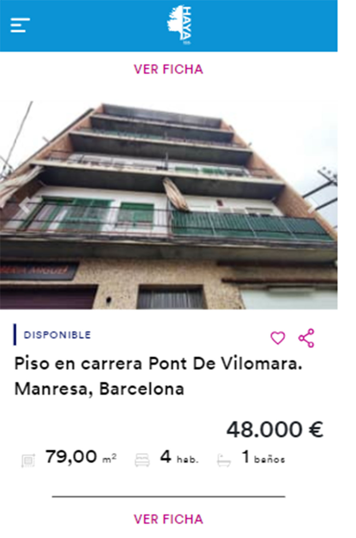Piso en Barcelona por 48.000 euros