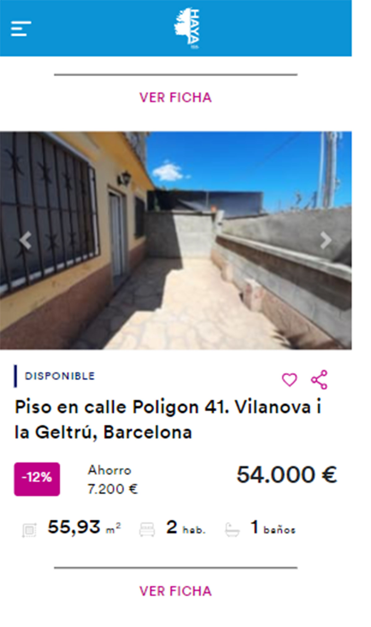 Piso en Barcelona por 54.000 euros