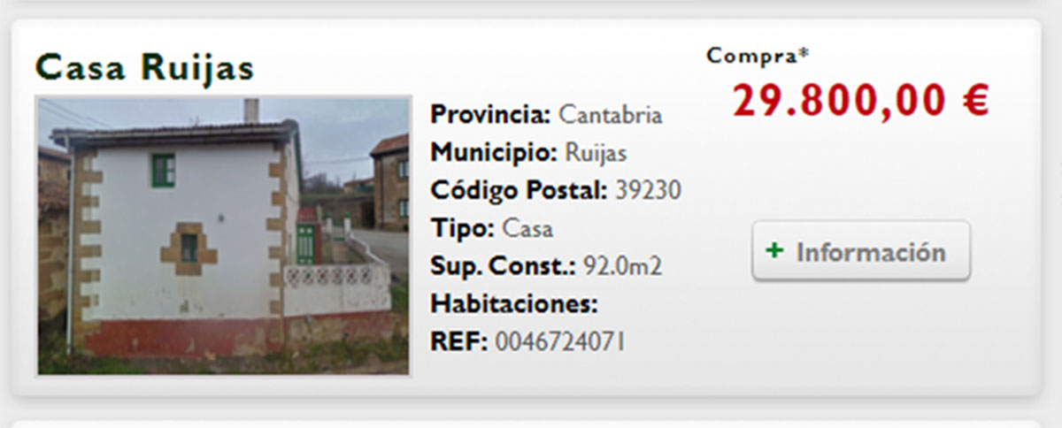 Piso en Cantabria por 29.000 euros