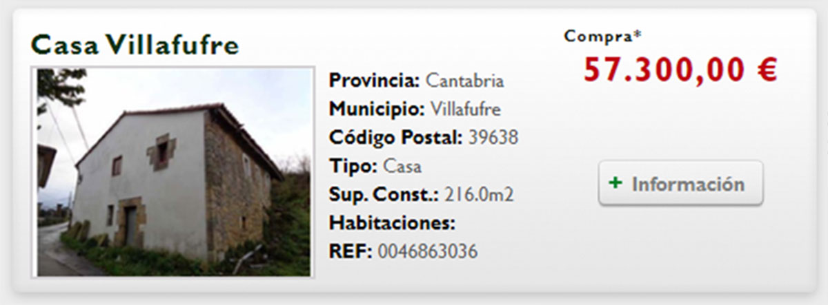 Piso en Cantabria por 57.000 euros