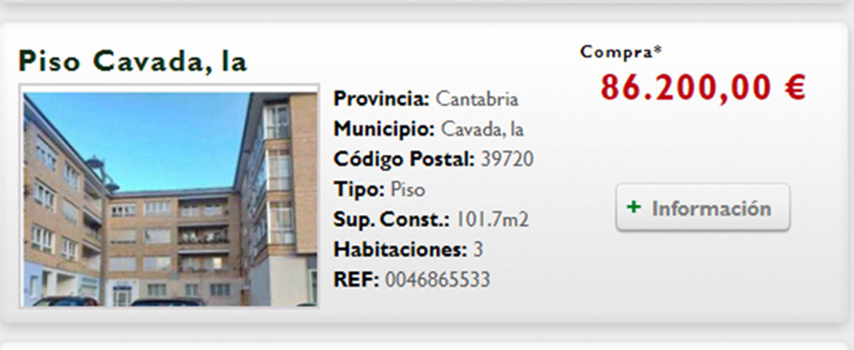 Piso en Cantabria por 86.000 euros