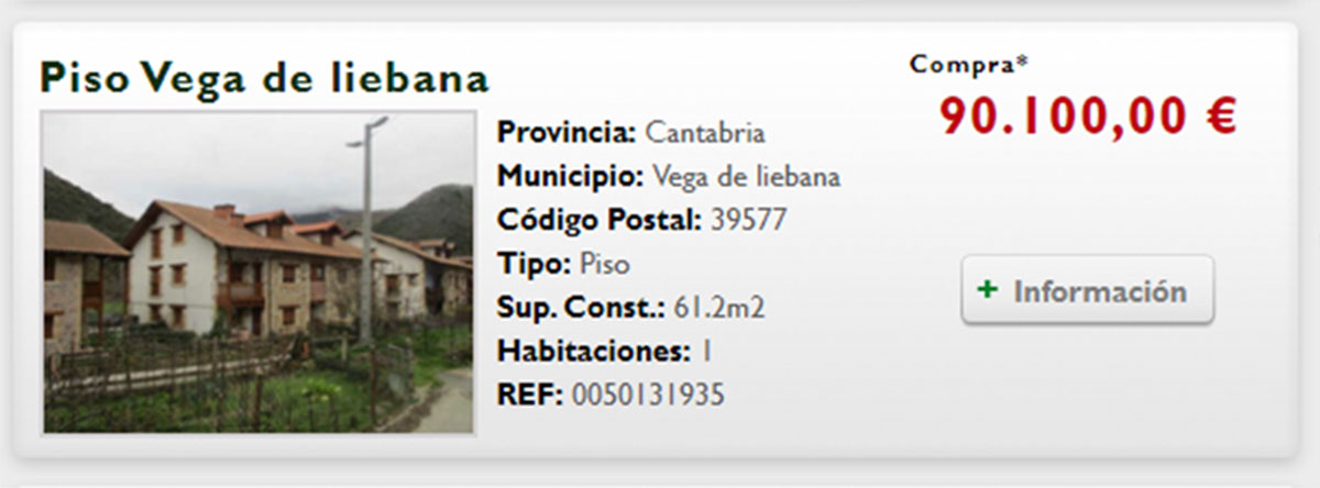 Piso en Cantabria por 90.000 euros
