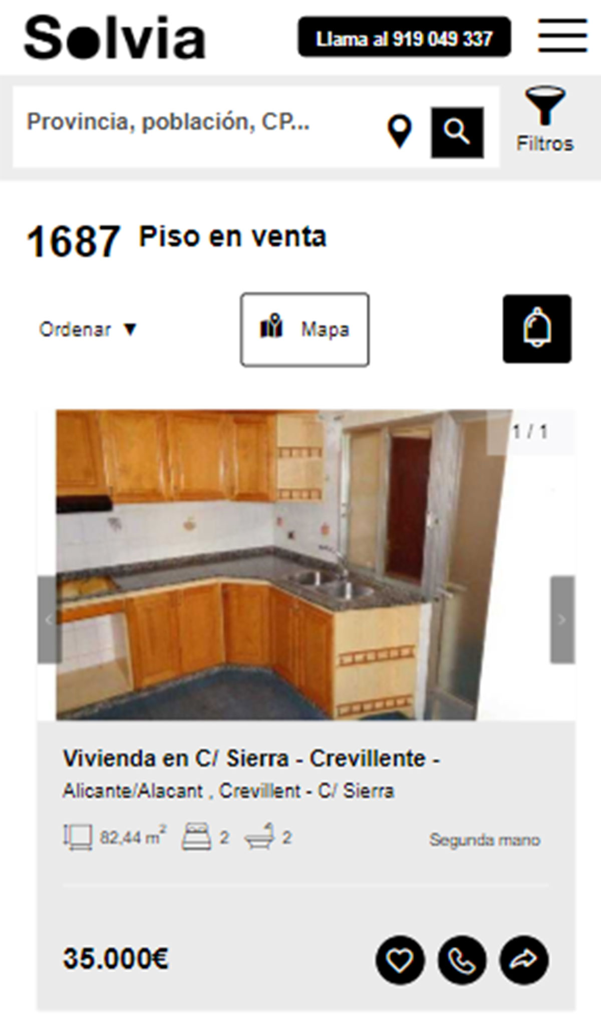 Piso con dos baños por 35.000 euros