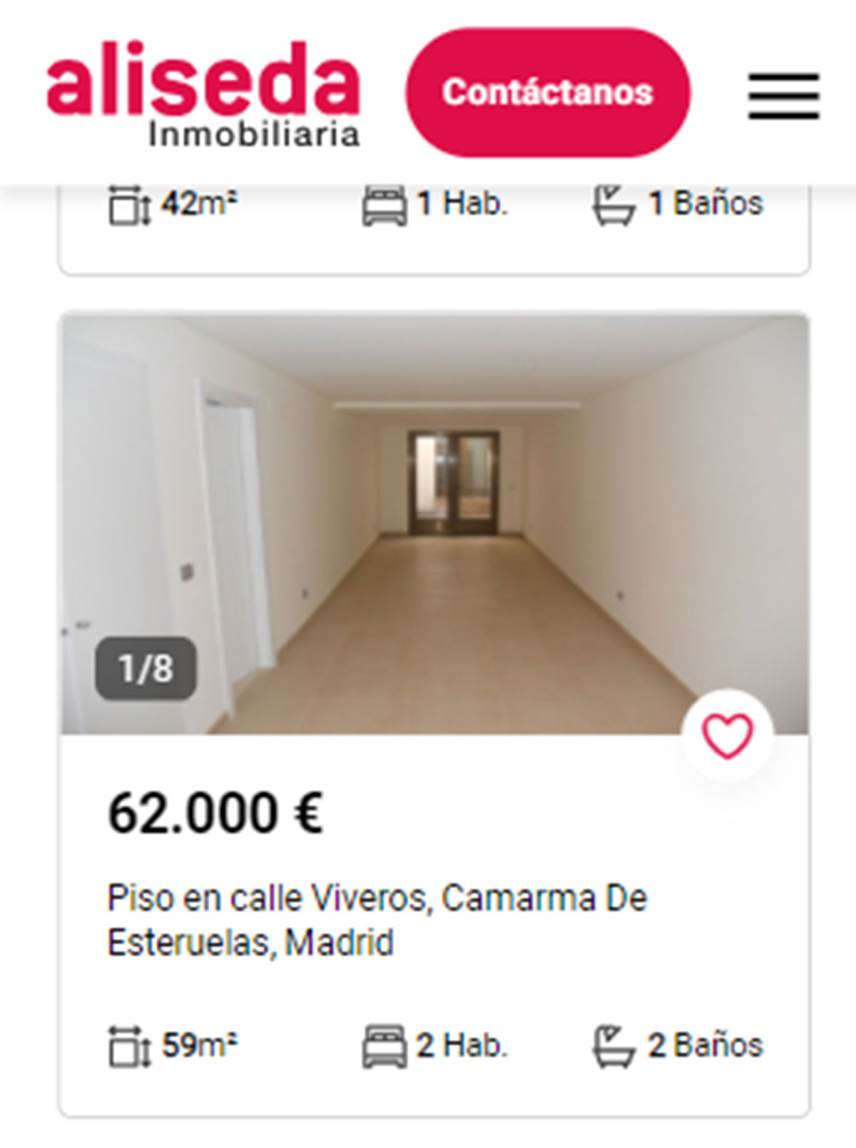 Piso en Madrid por 62.000 euros