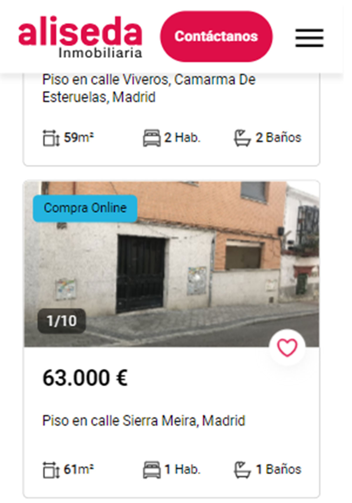 Piso en Madrid por 63.000 euros