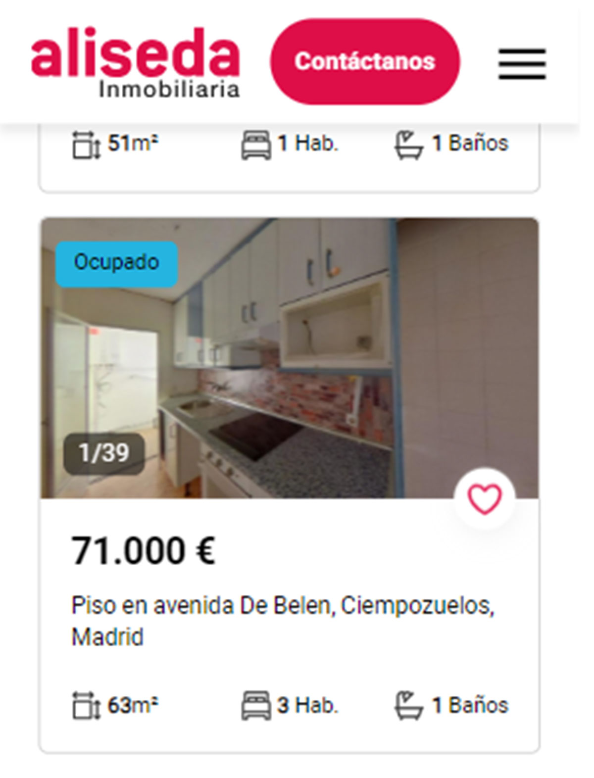 Piso en Madrid por 71.000 euros