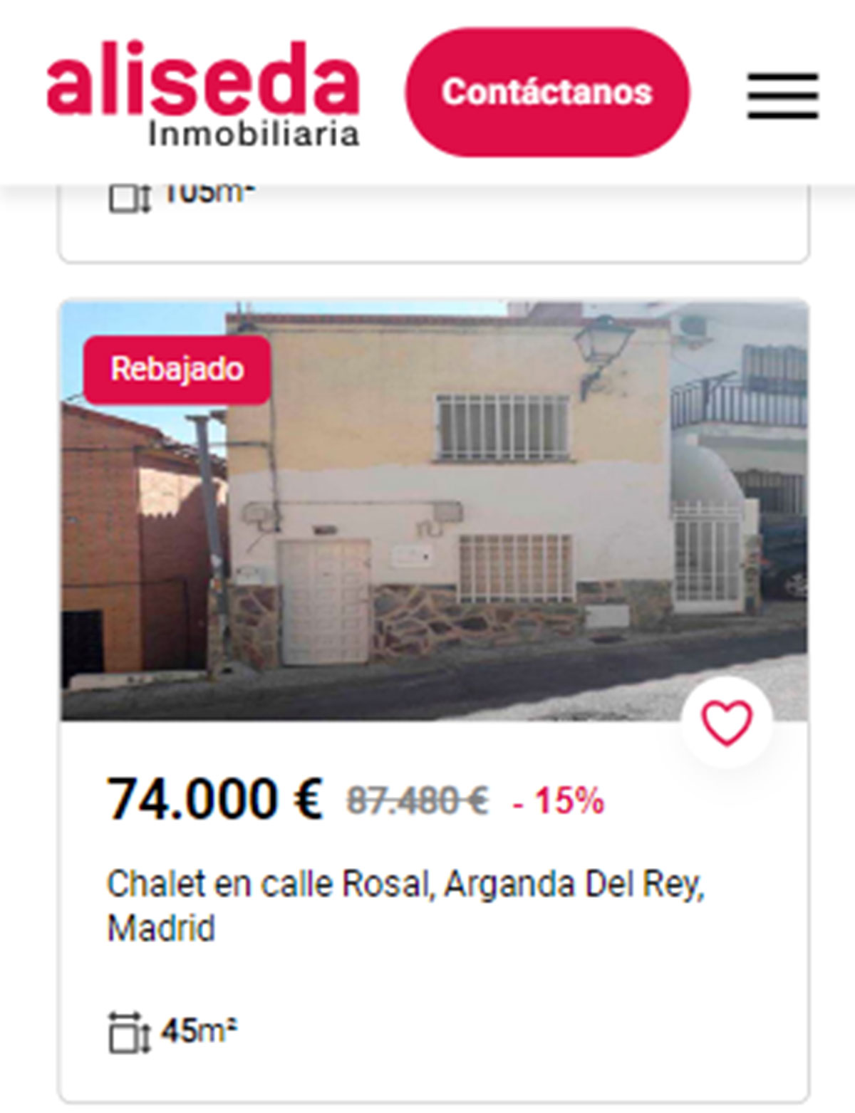 Piso en Madrid por 74.000 euros