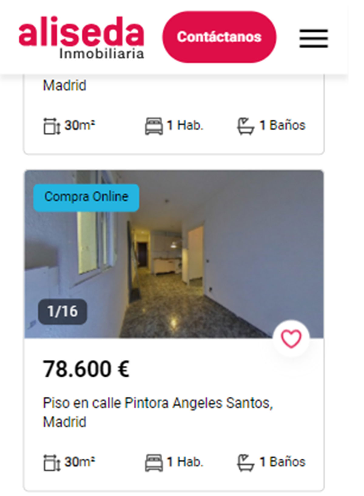 Piso en Madrid por 76.800 euros