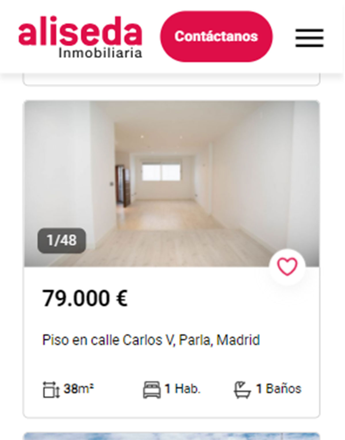 Piso en Madrid por 79.000 euros