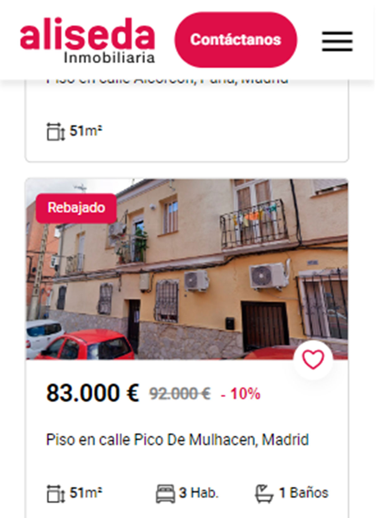 Piso en Madrid por 83.000 euros