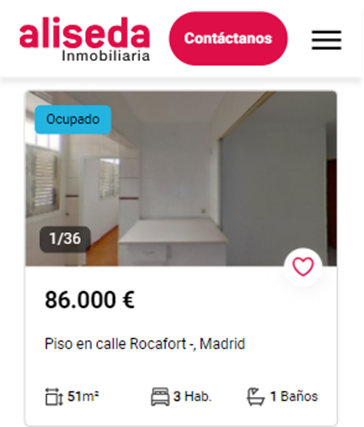 Piso en Madrid por 86.000 euros