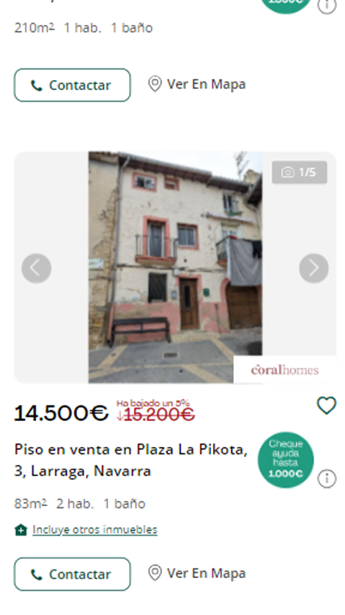 Piso en Navarra por 14.500 euros