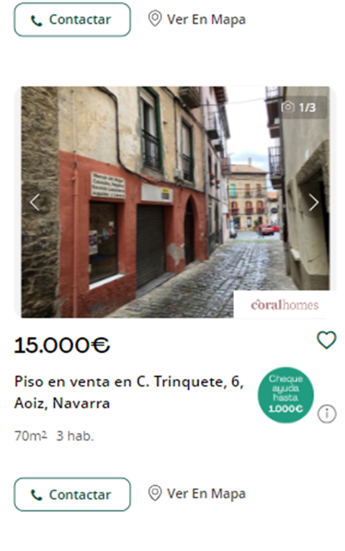 Piso en Navarra por 15.000 euros