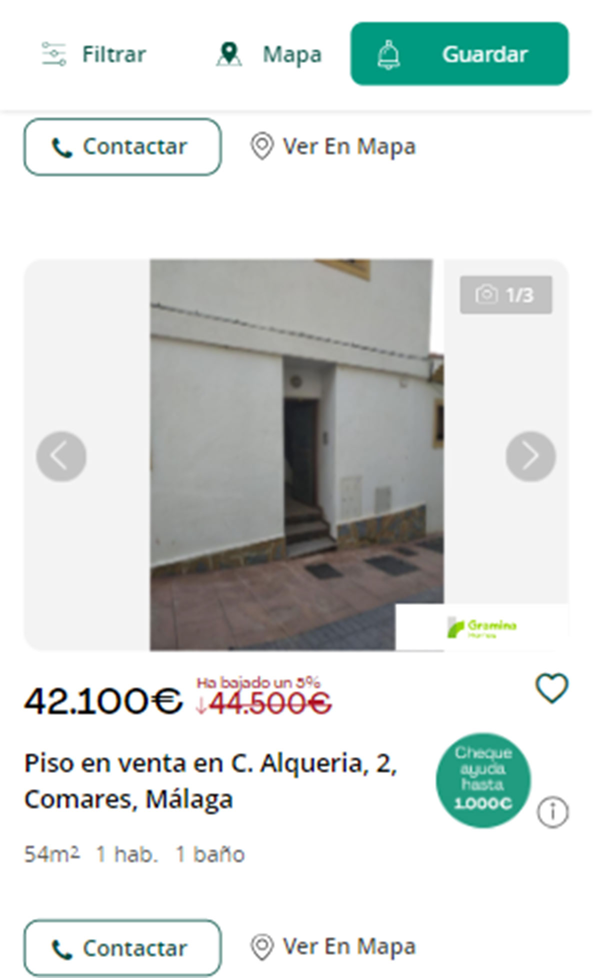 Piso a la venta en Málaga por 42.100 euros