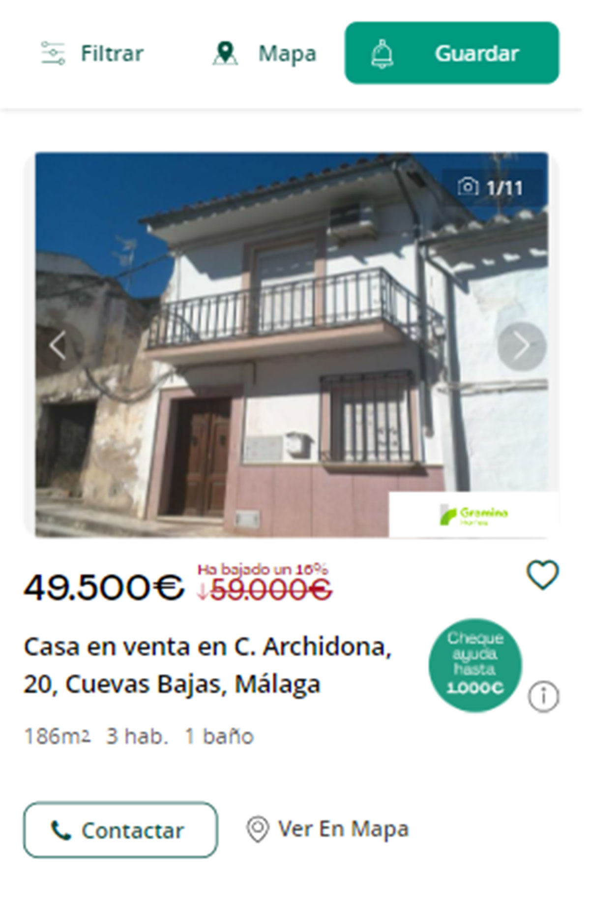Piso a la venta en Málaga por 49.000 euros