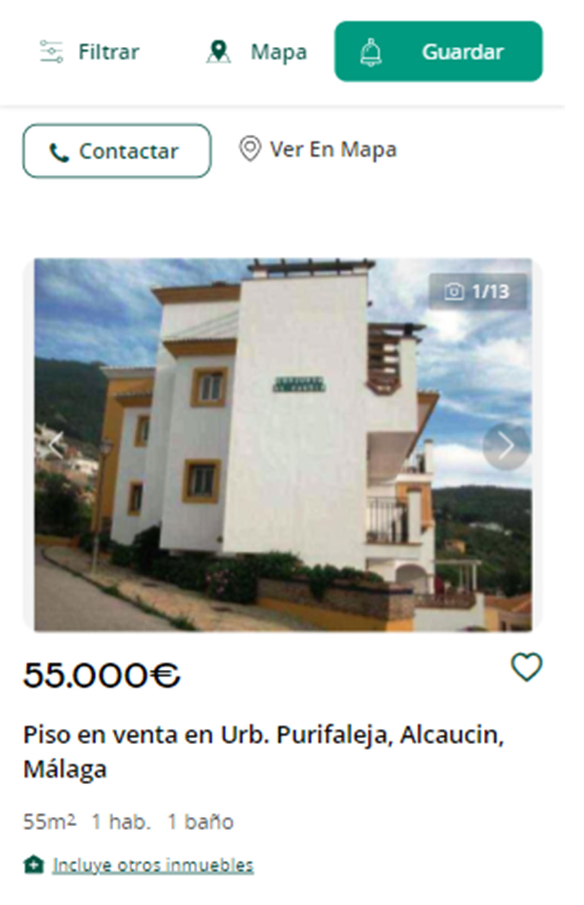 Piso a la venta en Málaga por 55.000 euros