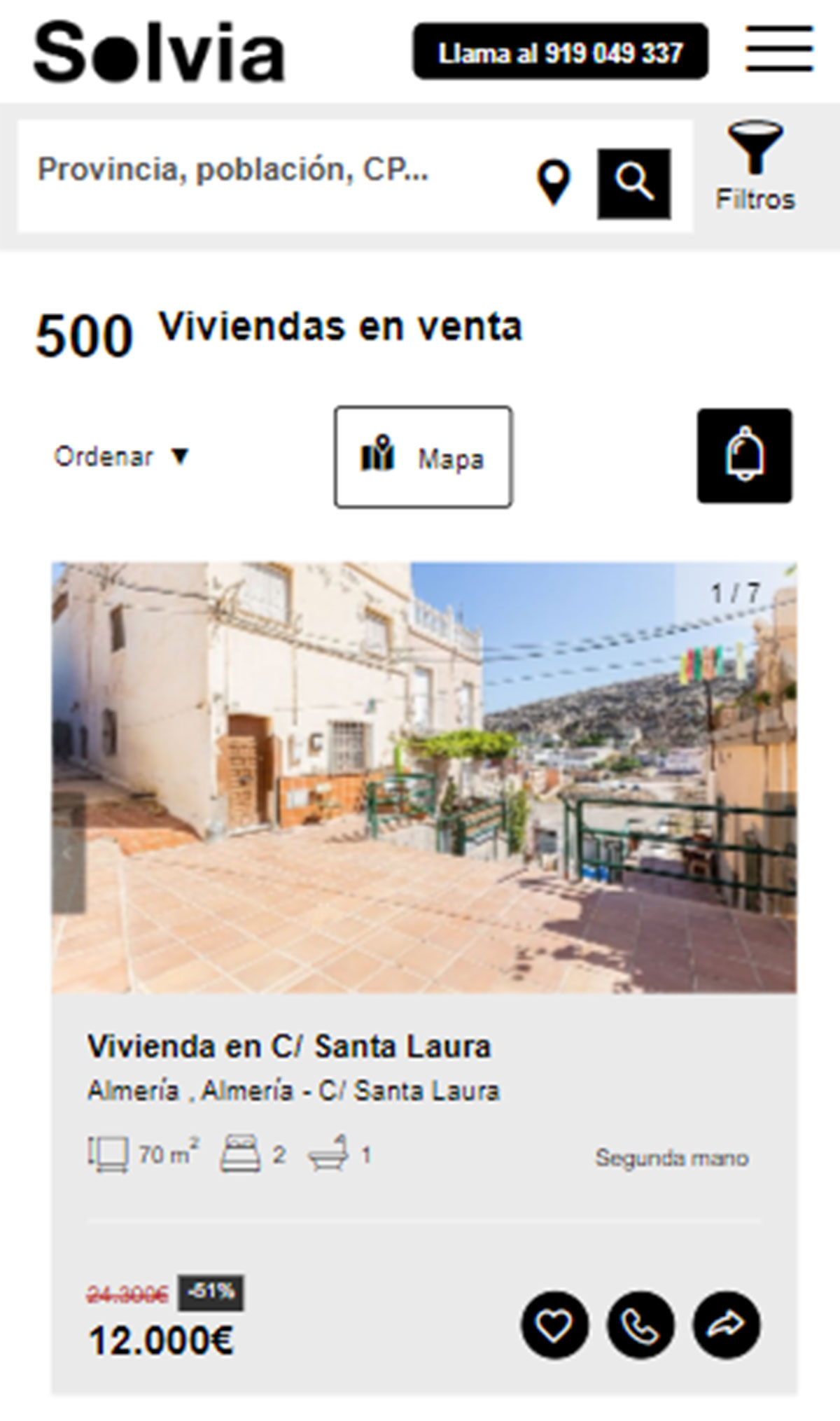 Piso a la venta con cocina amueblada por 12.000 euros