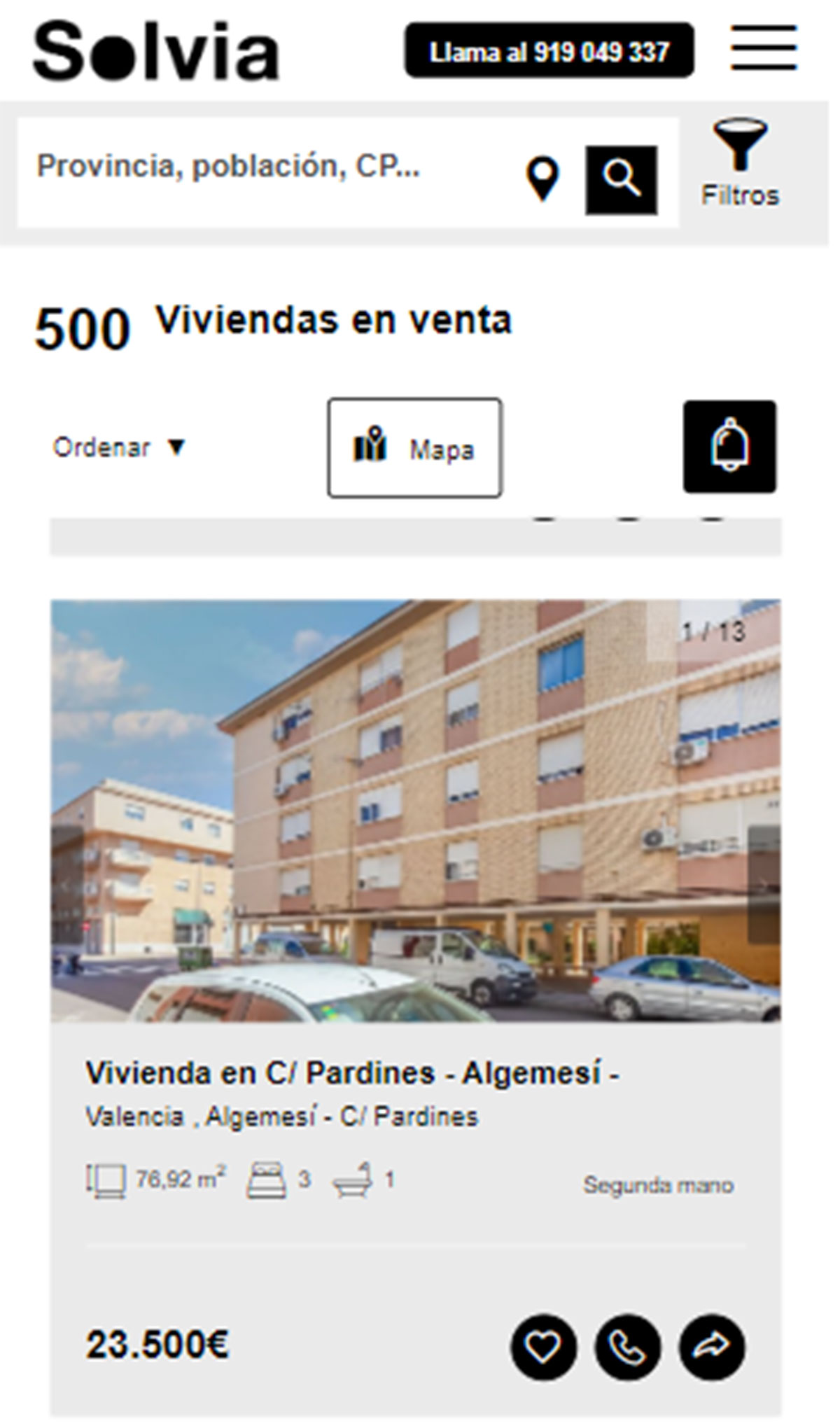 Piso a la venta con cocina amueblada por 23.500 euros