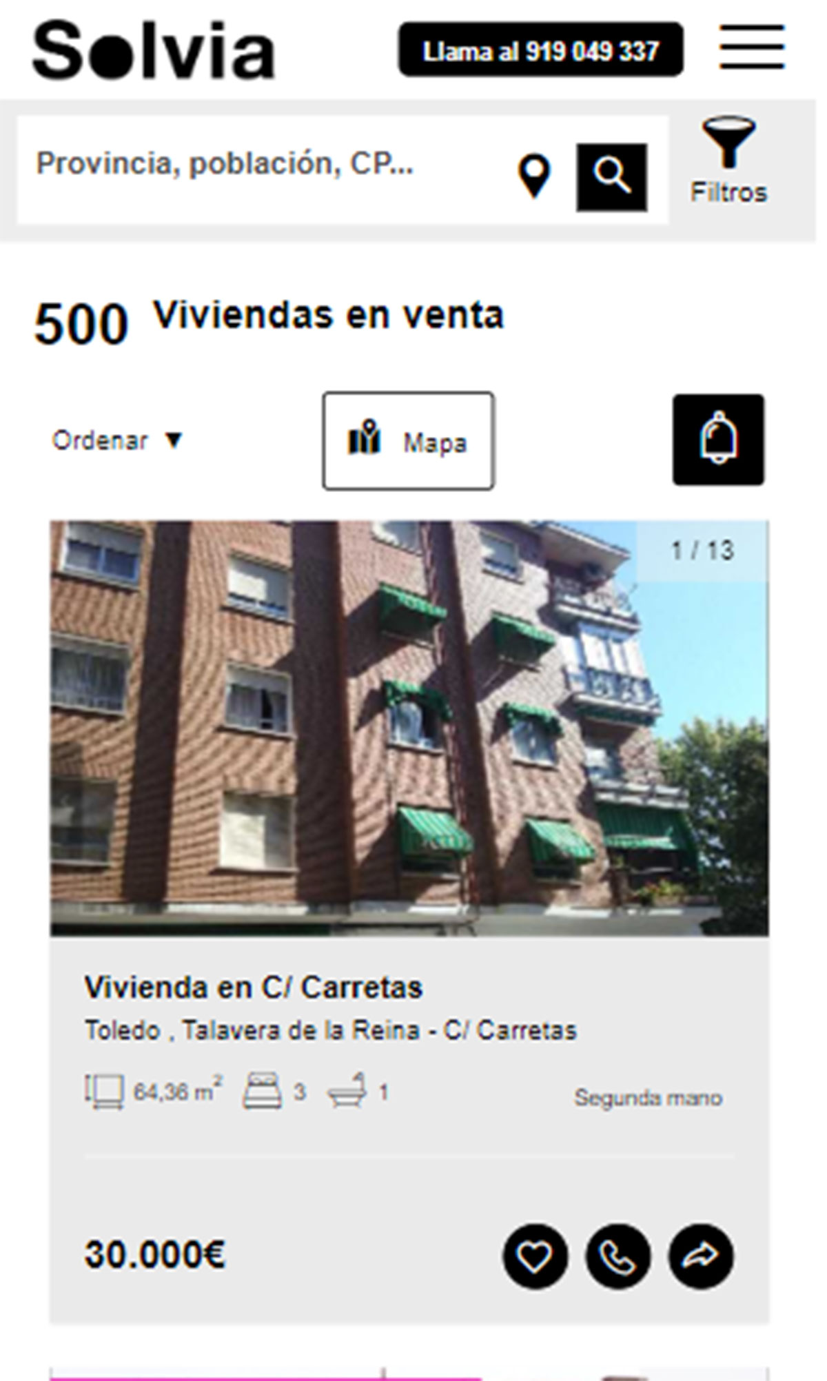 Piso a la venta con cocina amueblada por 30.000 euros