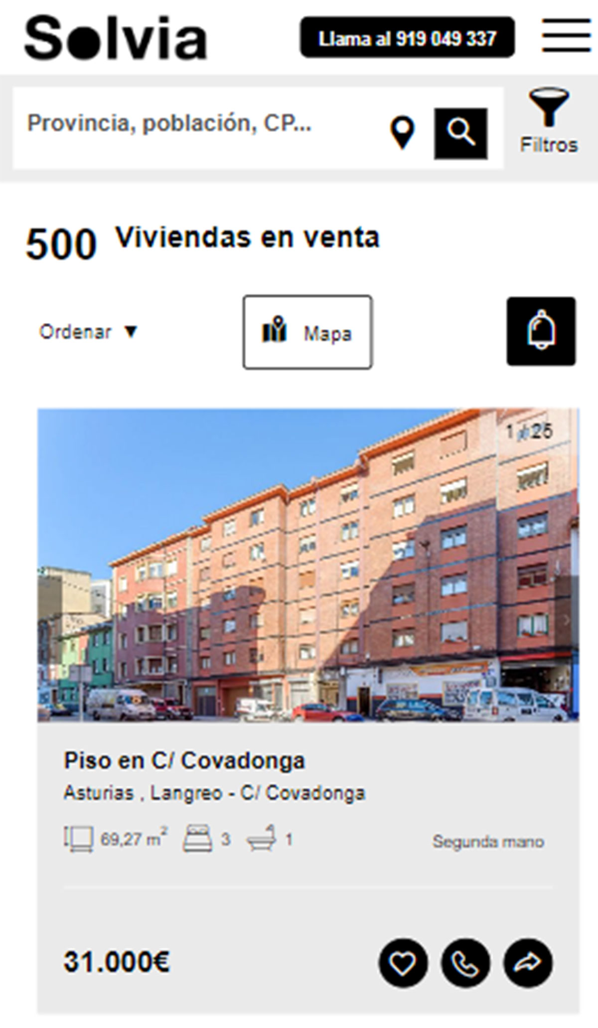 Piso a la venta con cocina amueblada por 31.000 euros