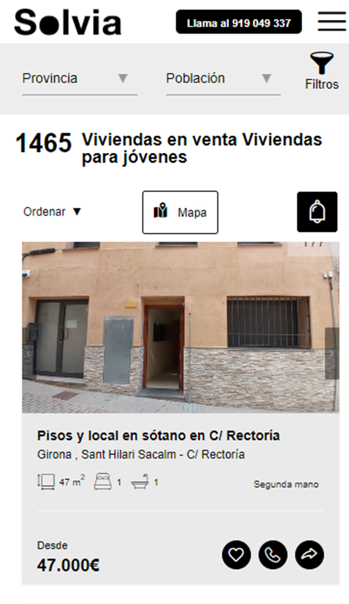 Pisos en Solvia por 47.000 euros