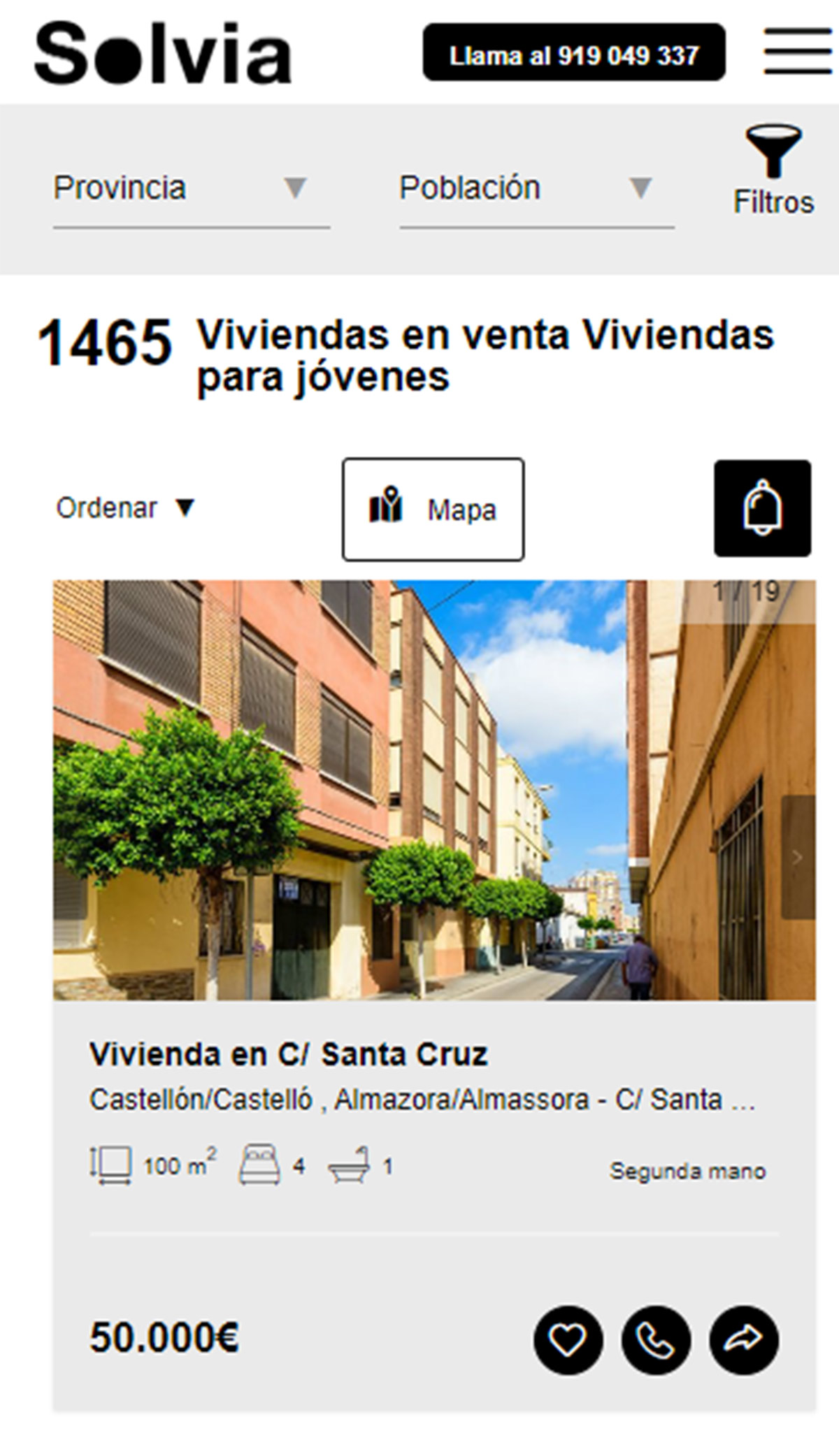 Pisos a la venta en Solvia por 50.000 euros 