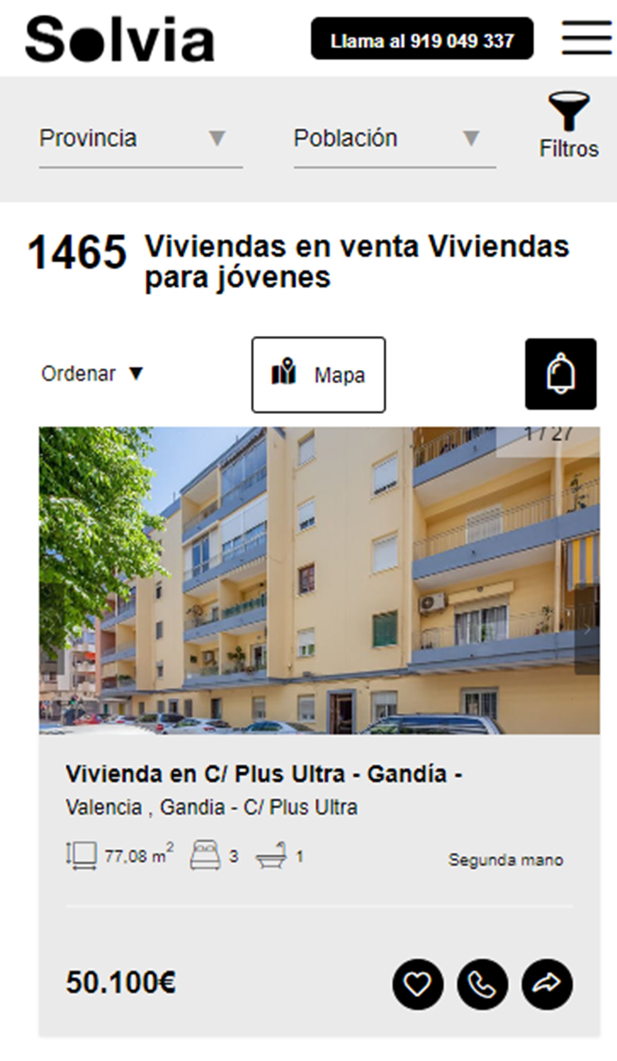 Pisos en Solvia por 50.100 euros