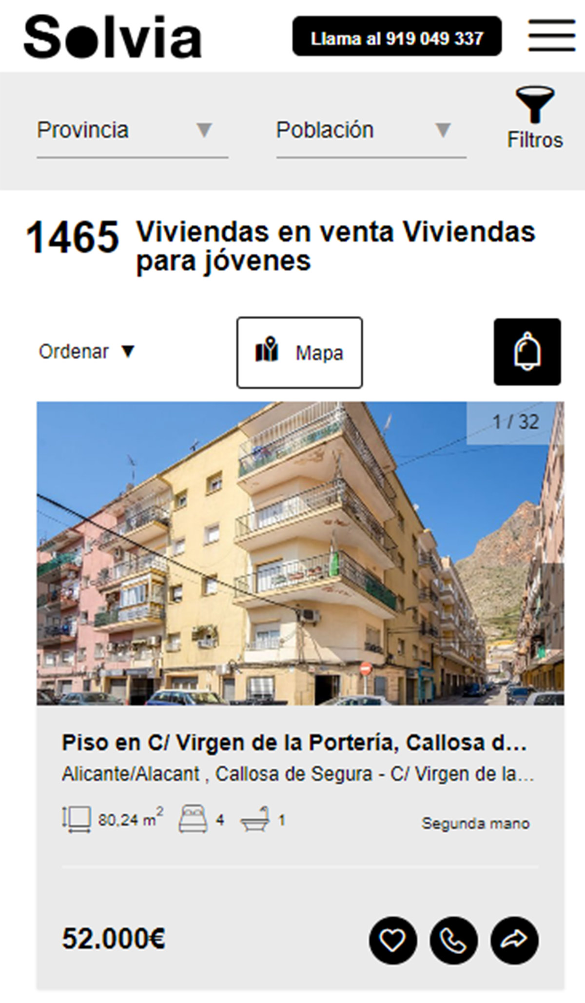 Pisos en Solvia por 52.000 euros