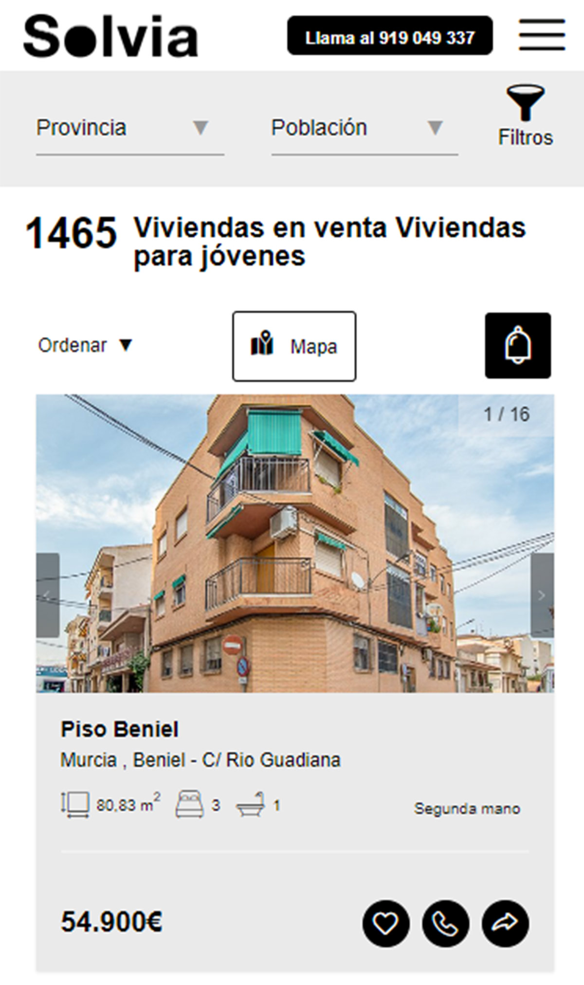 Pisos en Solvia por 54.900 euros
