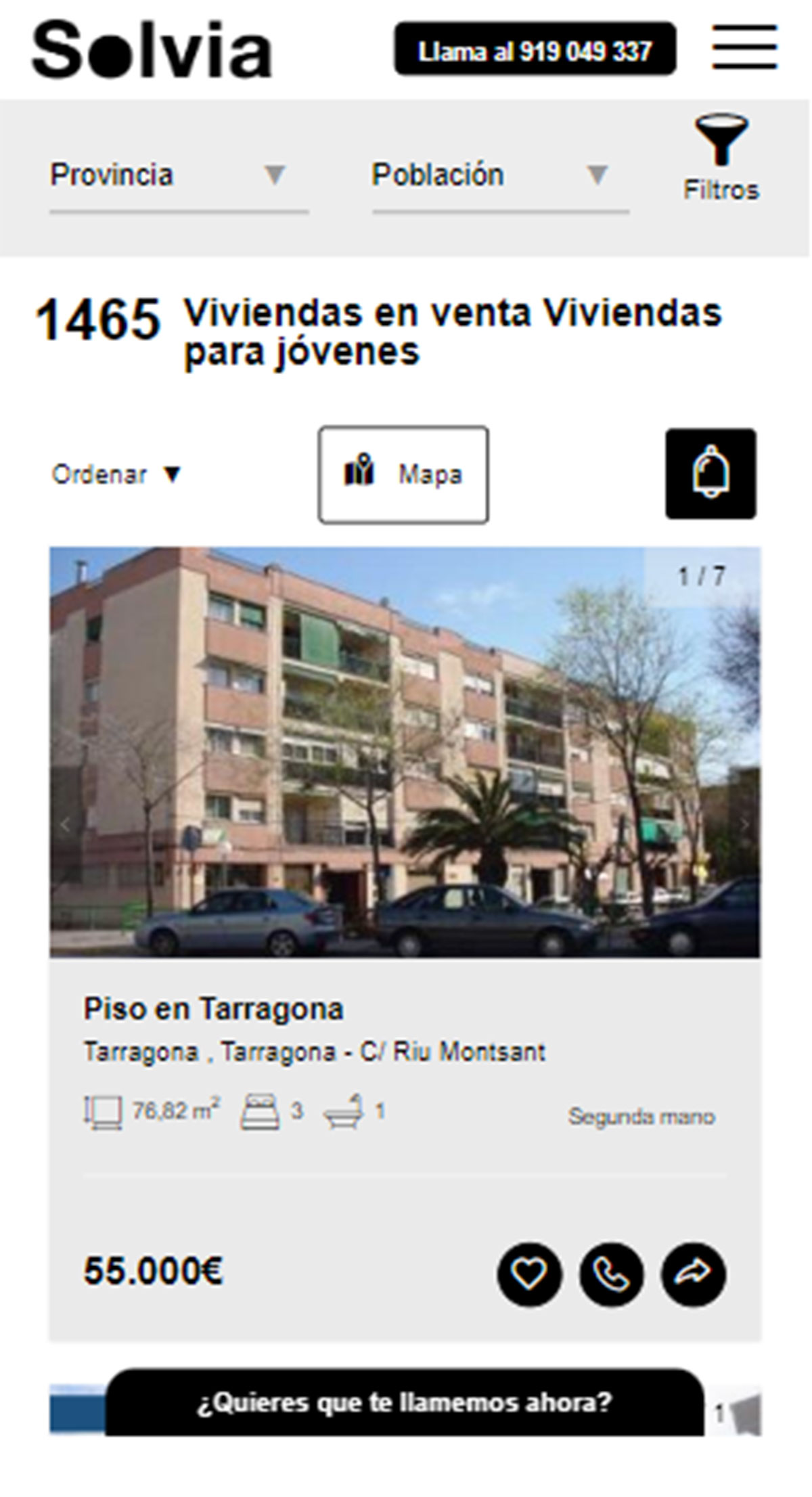 Pisos en Solvia por 55.000 euros