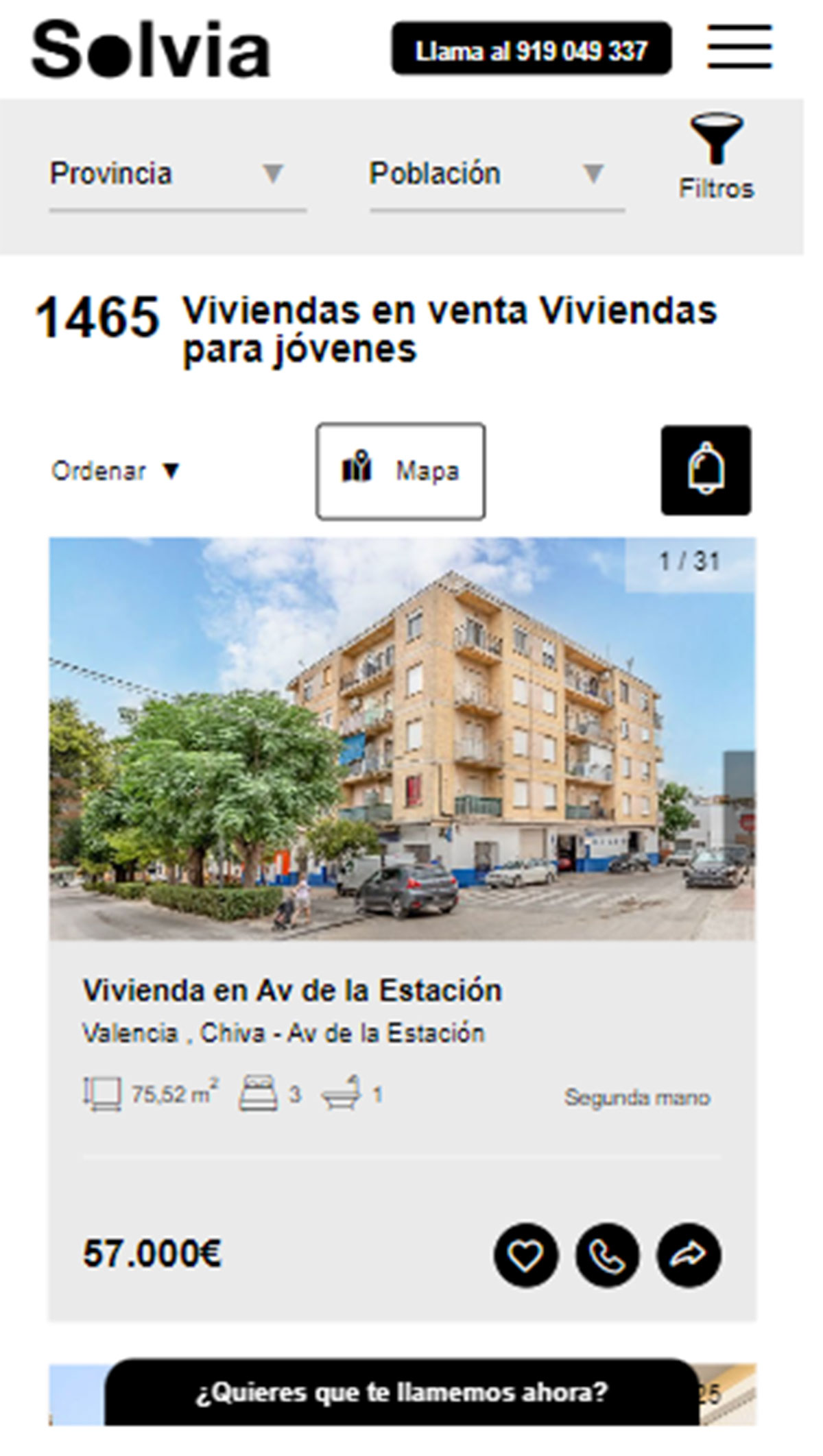 Pisos en Solvia por 57.000 euros