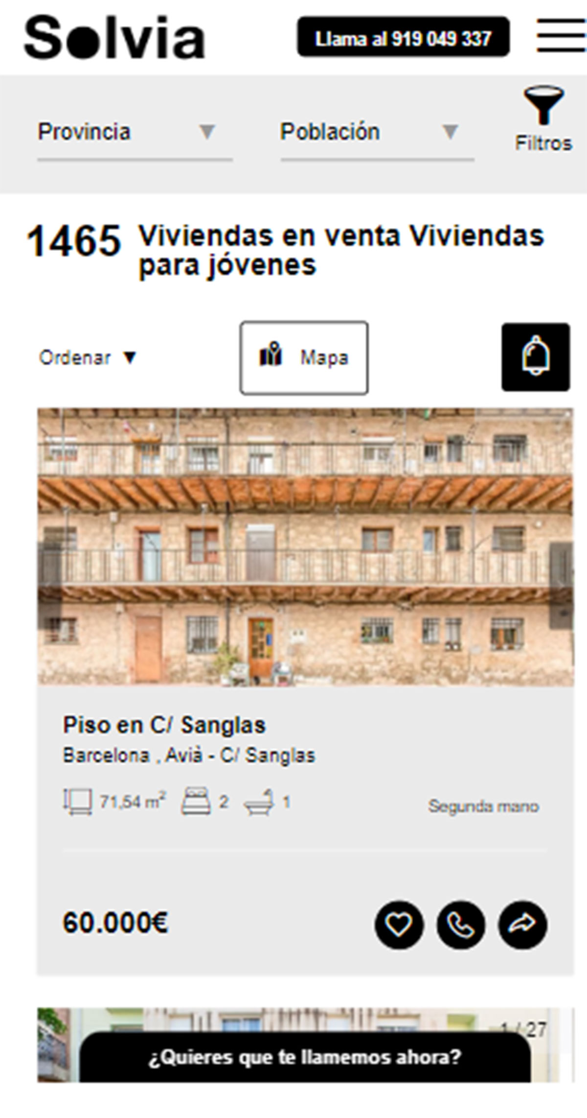 Pisos en Solvia por 59.000 euros en venta