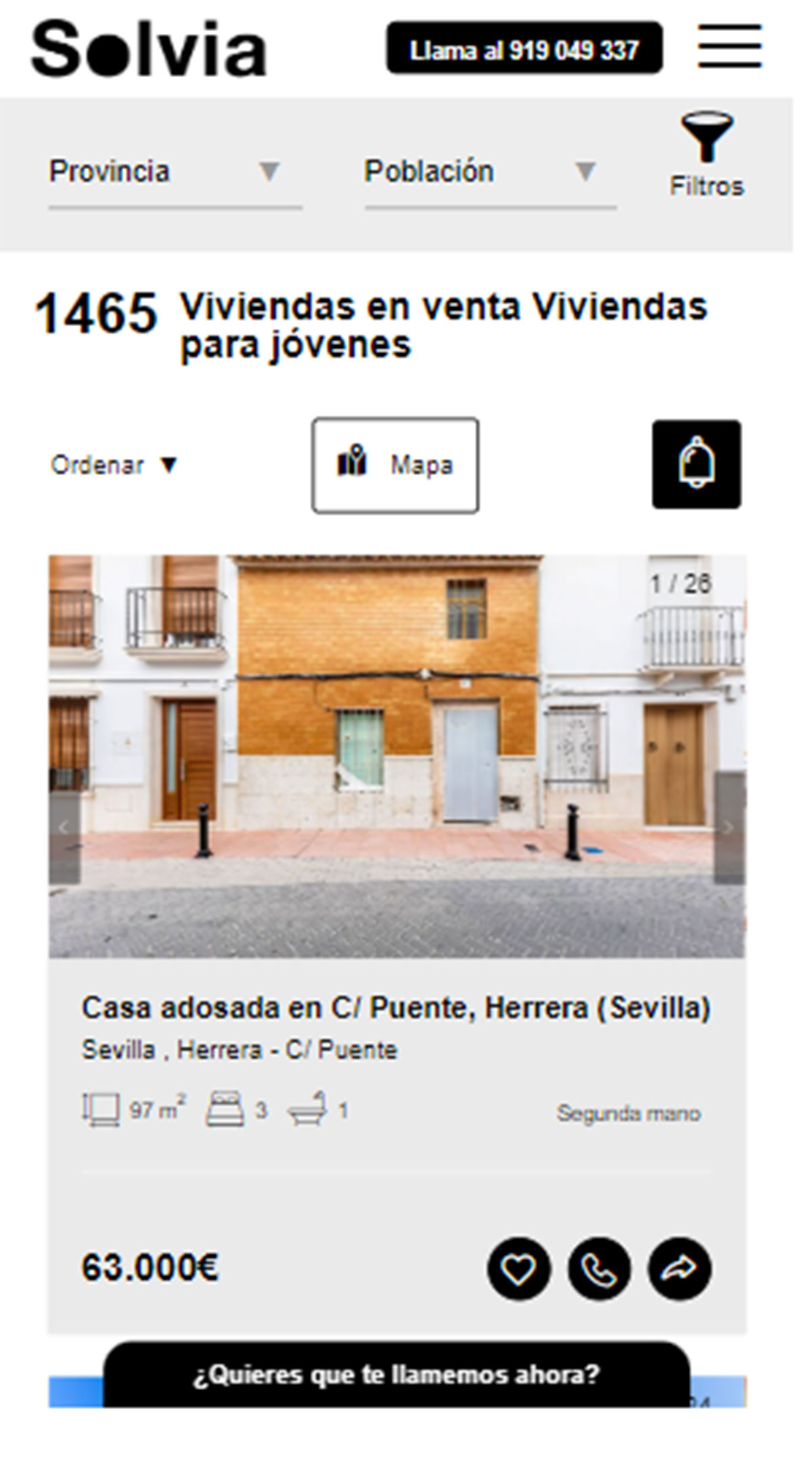 Pisos en Solvia por 63.000 euros