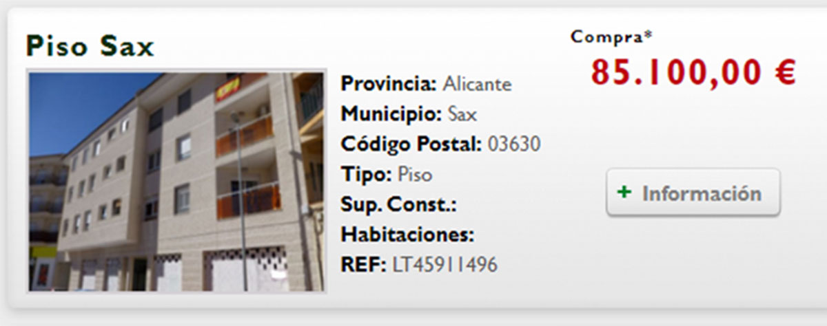 Piso a la venta en Alicante por 85.000 euros
