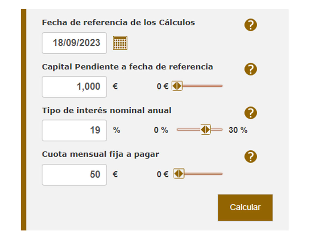 Simulador del Banco de España