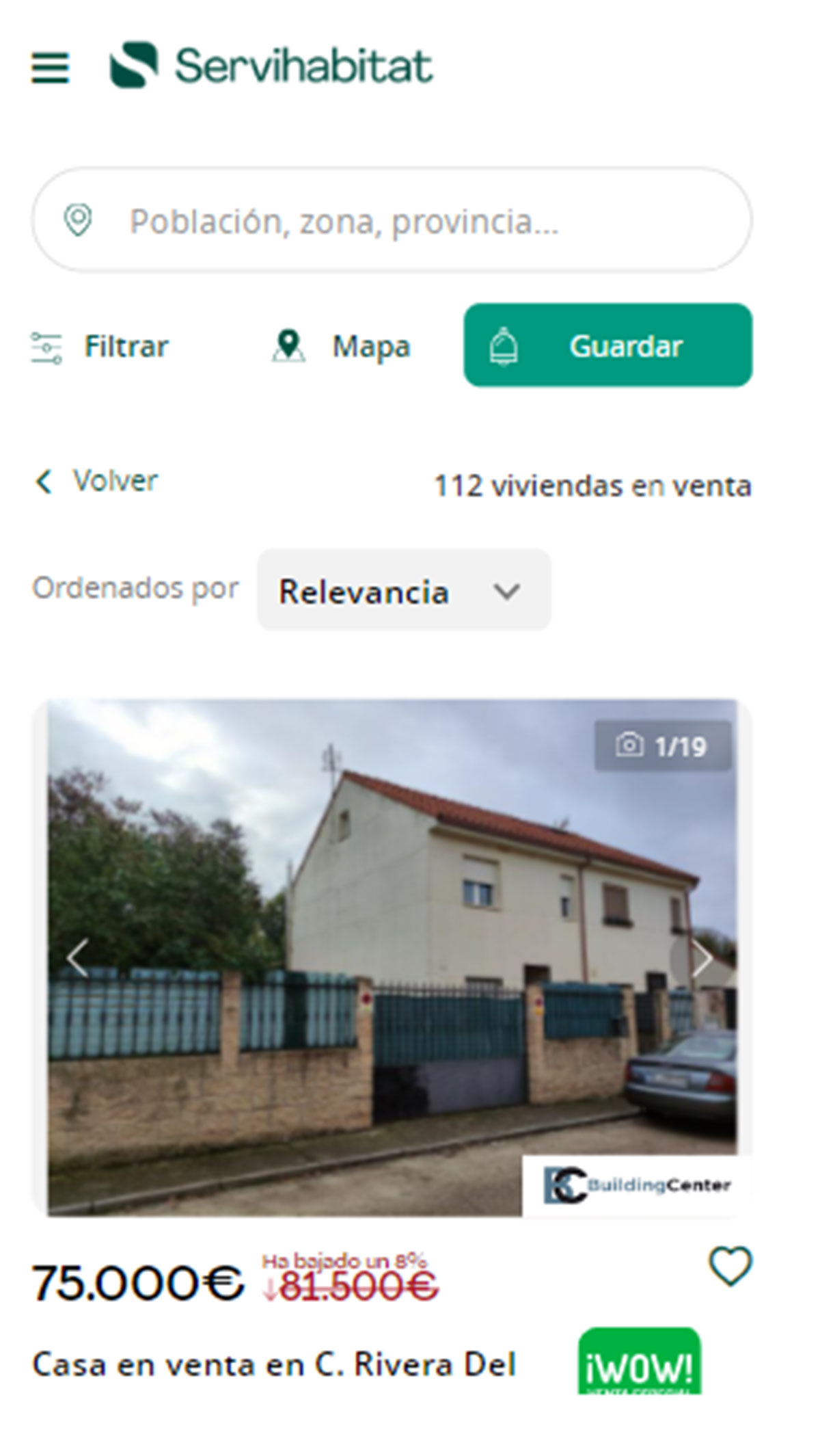 Catálogo de viviendas en Guadalajara de Servihabitat