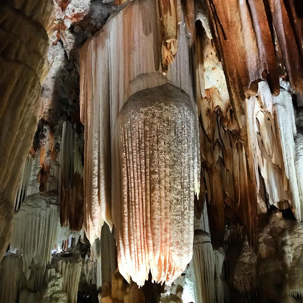 Estalactitas de colores