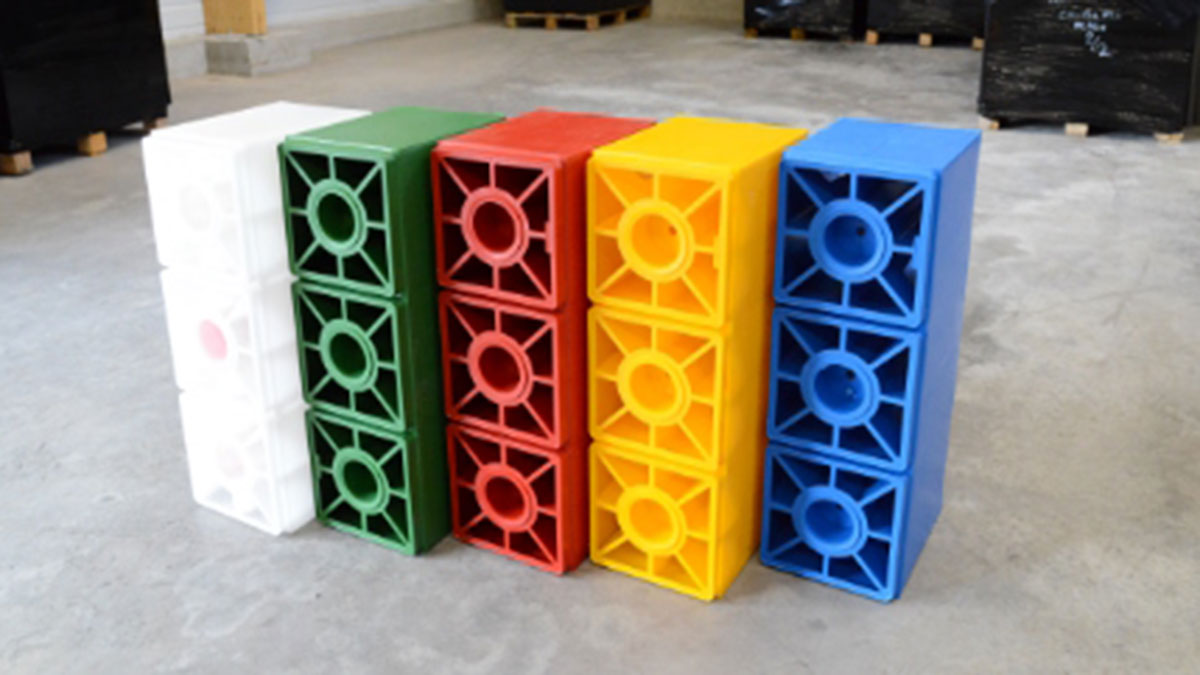 Ladrillos de plástico