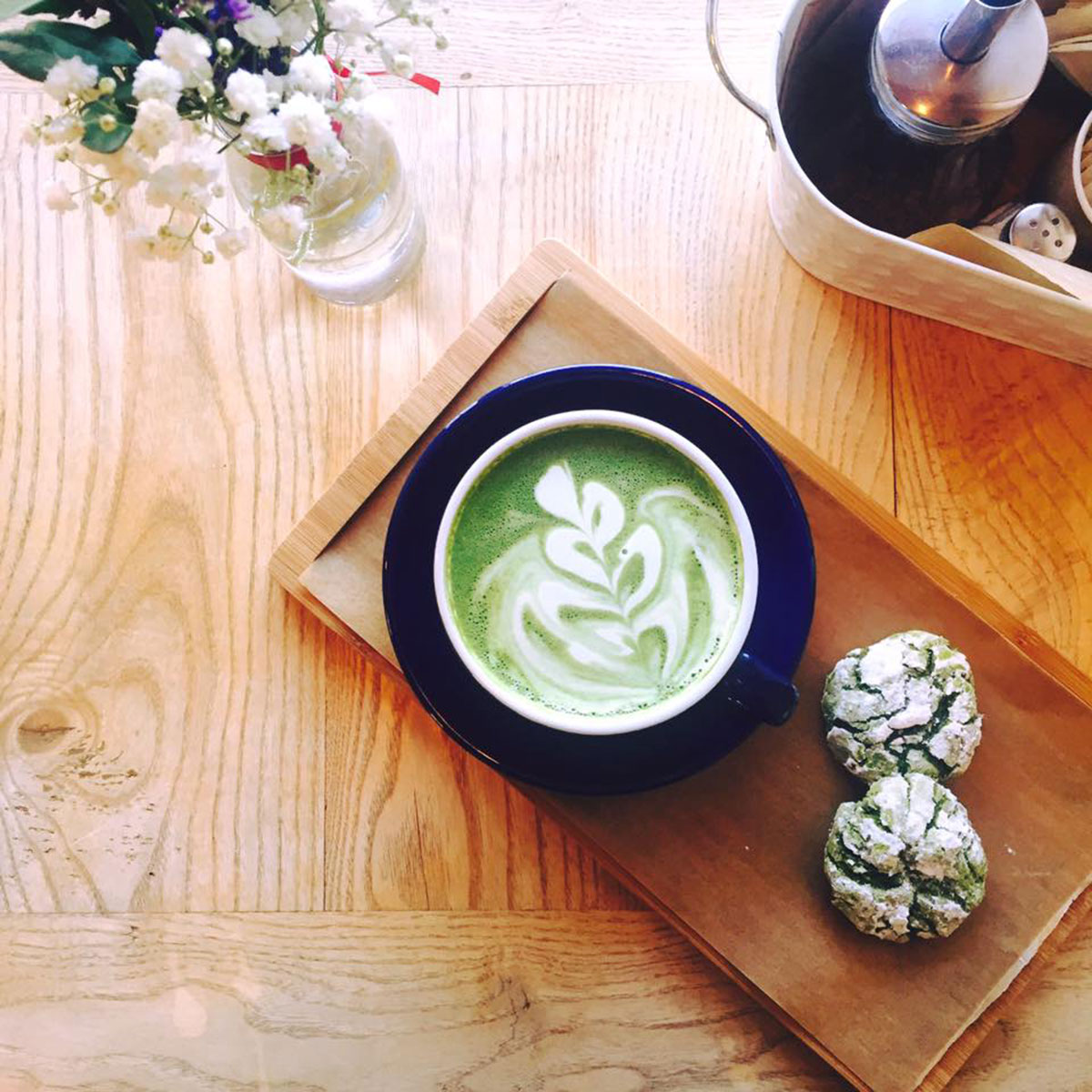 Te matcha en Little Café
