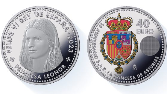 Esta es la moneda conmemorativa de la princesa Leonor que cuesta 40 euros