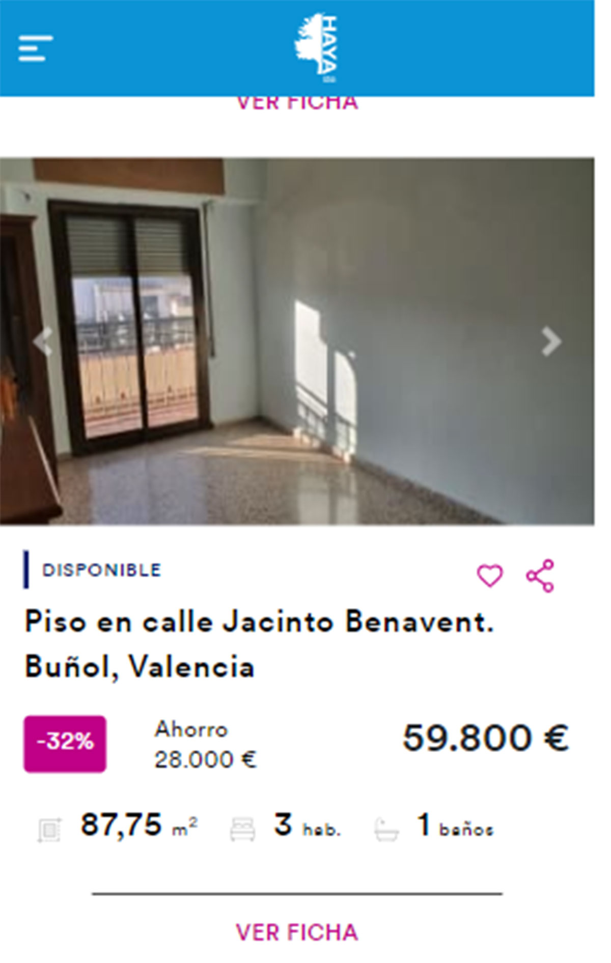 Piso para entrar a vivir por 59.000 euros