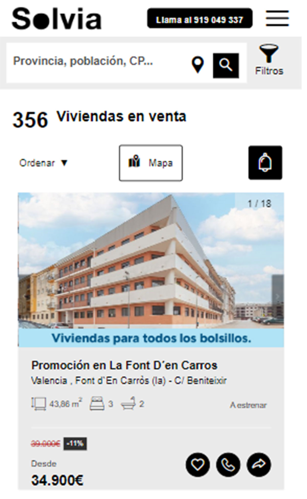 Piso a estrenar por 34.000 euros