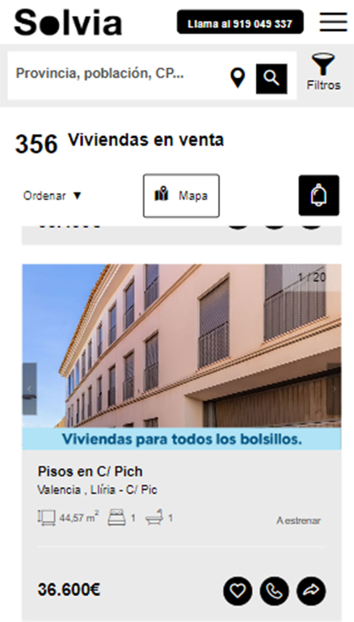 Piso a estrenar por 36.000 euros