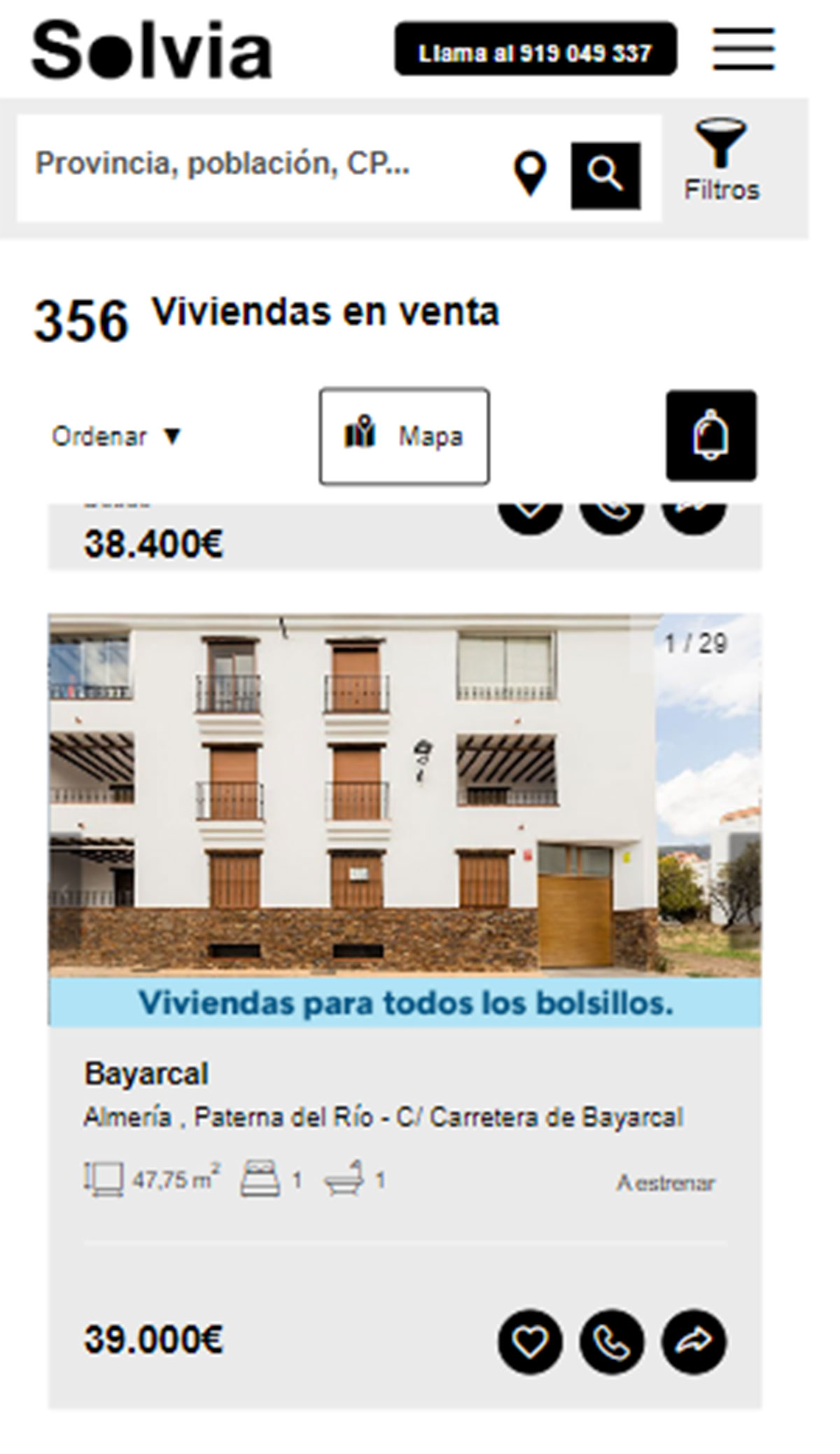 Piso a estrenar por 39.000 euros