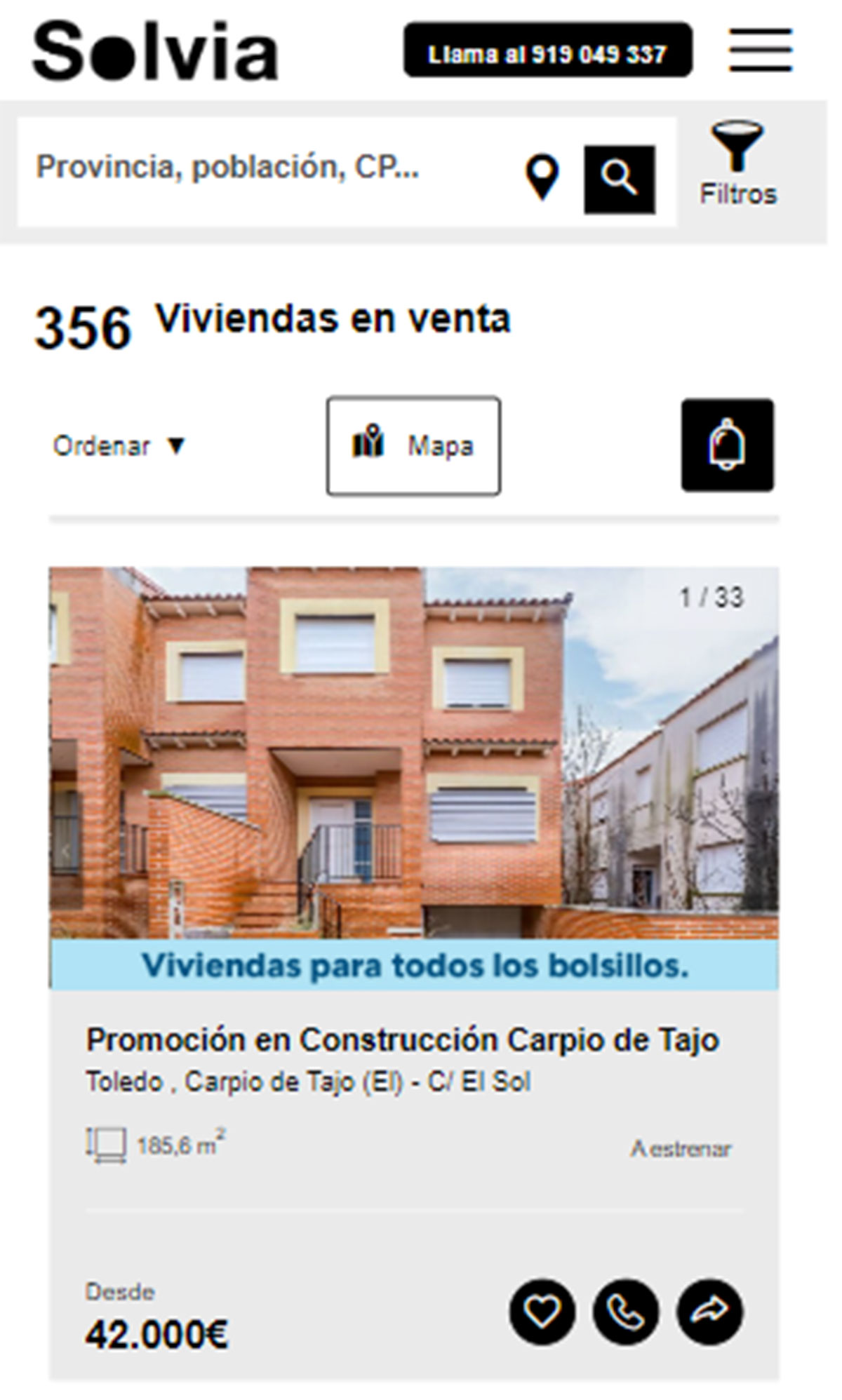 Piso a estrenar por 42.000 euros