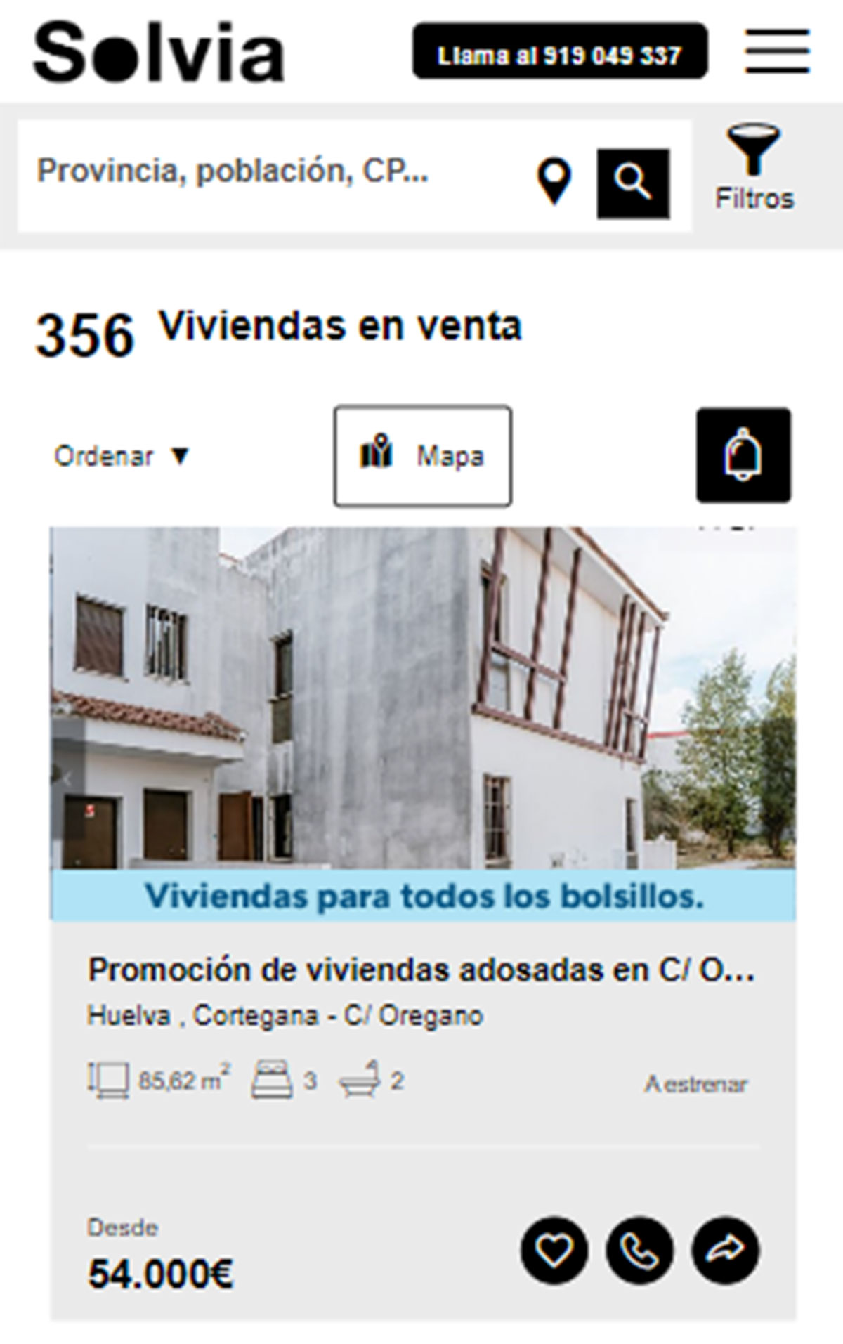 Piso a estrenar por 54.000 euros