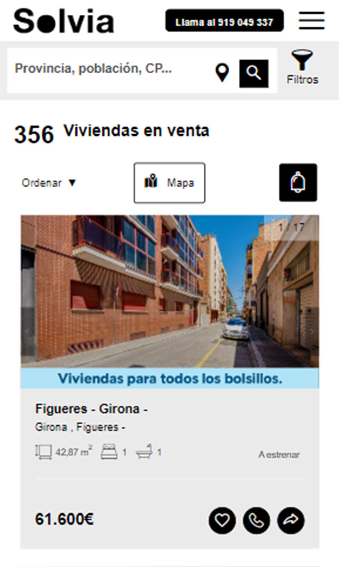 Piso a estrenar por 61.000 euros